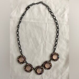Elegant Black and Pink Necklace - costume jewelry